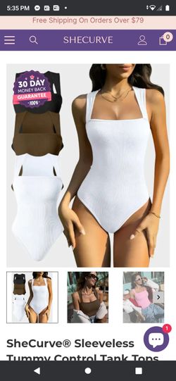 Brand New Viral TikTok Bodysuits White &Pink Size 2X Both For $25 or $15 Each