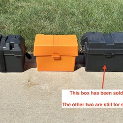 Battery Boxes - $6.00 each or $8..00 buys all three! (marine, box)