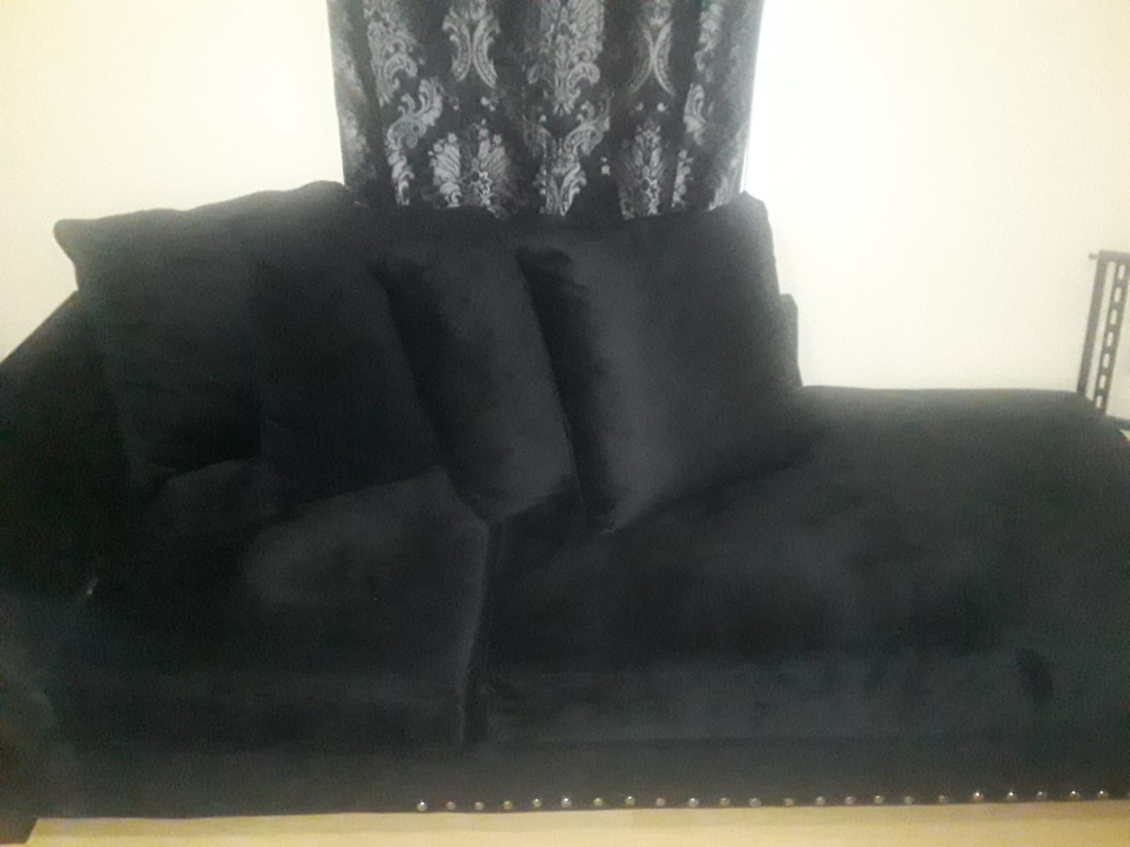 2 piece Black sectional