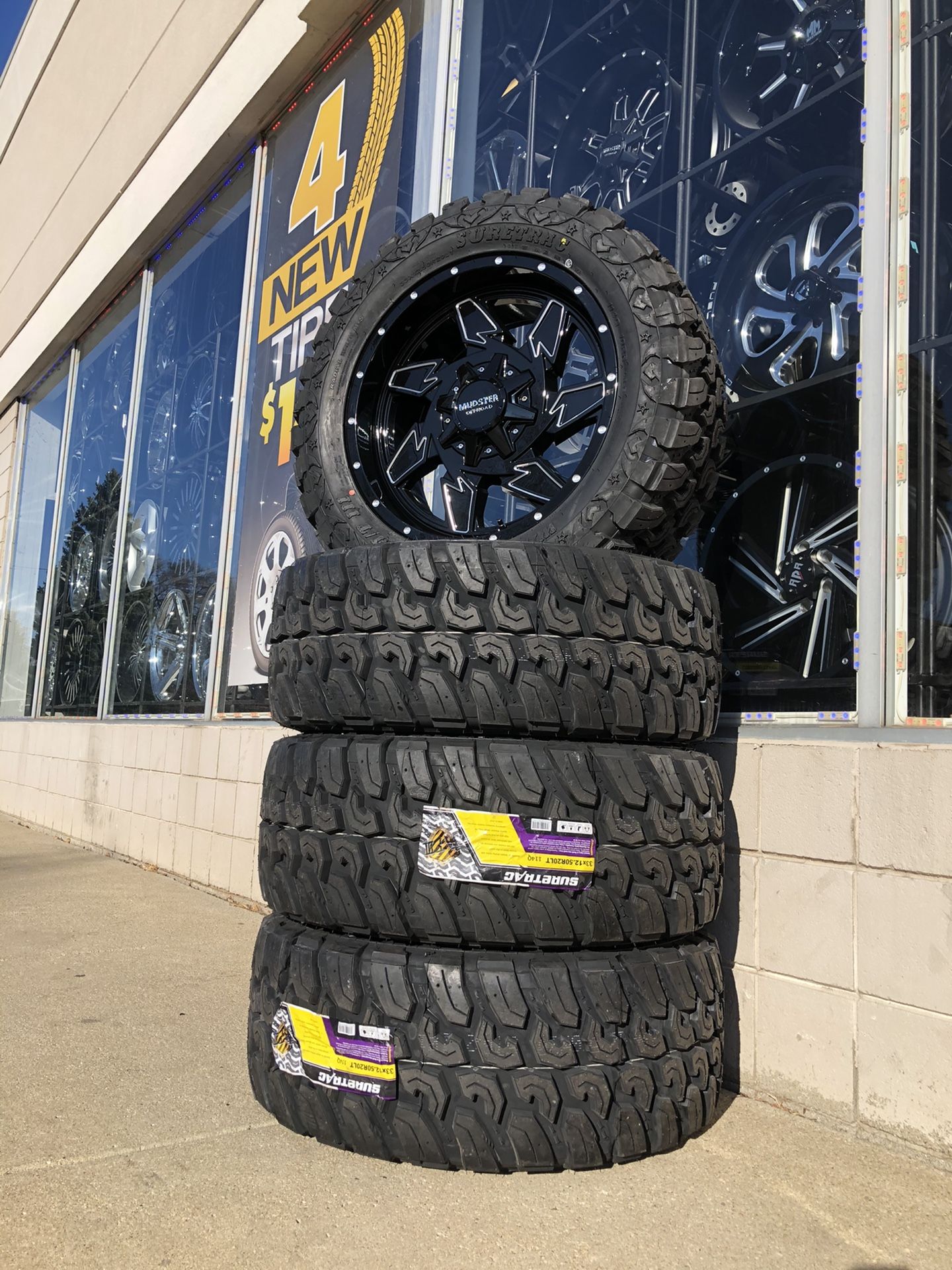 20 INCH PACKAGE DEAL RIMS & TIRES - $0 DOWN NO CREDIT CHECK FINANCING