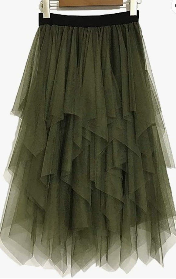 *Brand New* Army Green Women's Tulle Skirt 