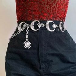 Womens Gothic Waist Chain..metal ..104cm 