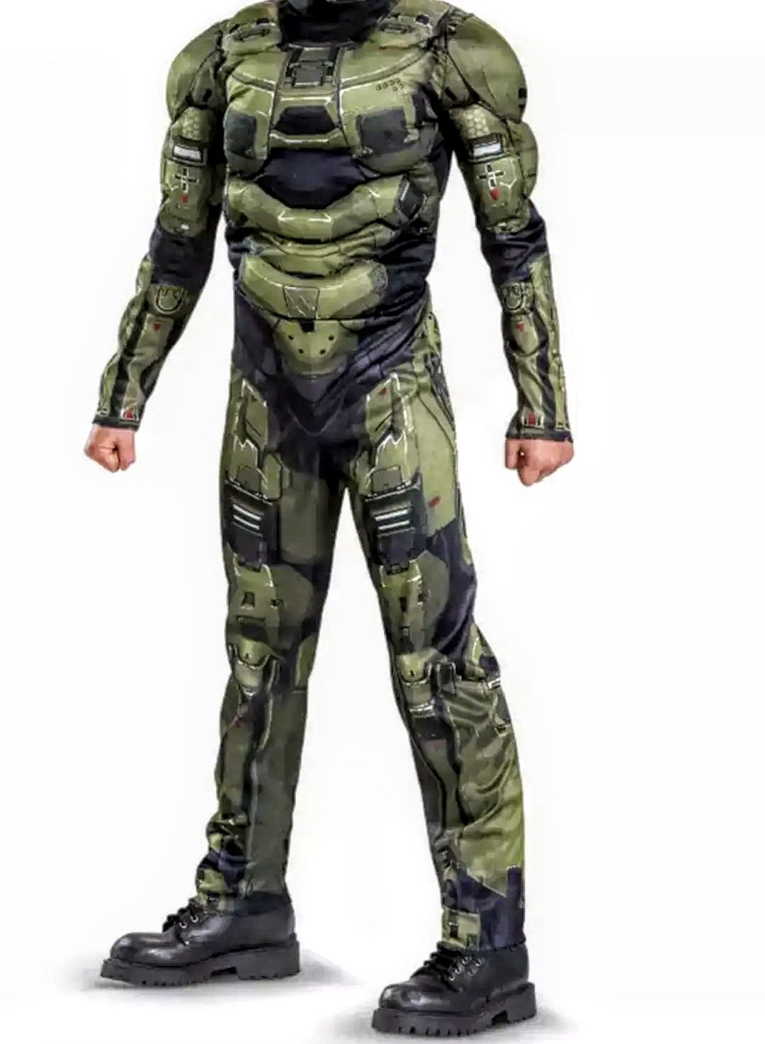 SZ 12-14 HALO MUSCLE BOY'S COSTUME WITHOUT MASK