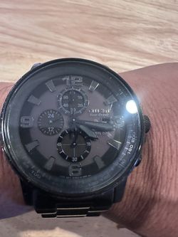 Men's Citizen CA0295-58E Eco-Drive NIGHTHAWK Black Stainless Chronograph Watch