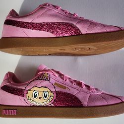 Puma Custom Labubu Glitter kids sneakers