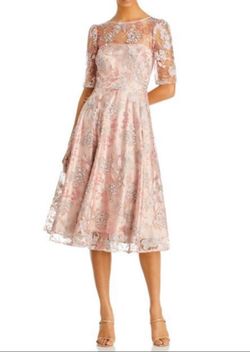 Eliza J Tea Length Elbow Sleeve Cocktail dress