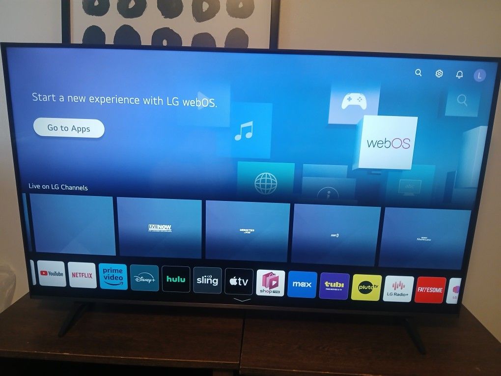 LG 55" TV with Remote