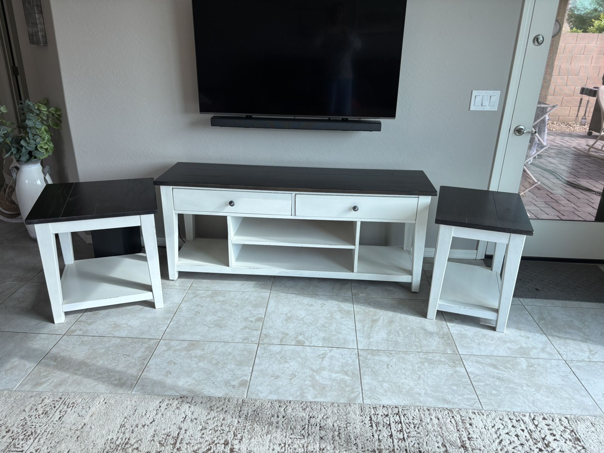 Matching Tv Stand And End Tables