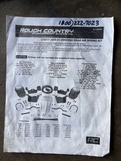 Air Spring Kit / Suspension System