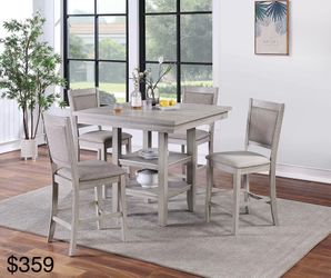 Counter height dining table set