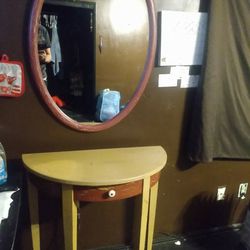 Night Stand and Mirror