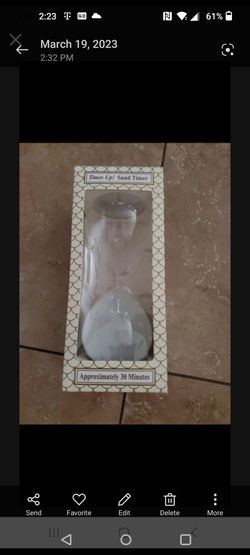 Sand glass timer