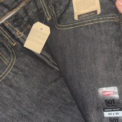 New Charcoal 501s Size 42x30 $40