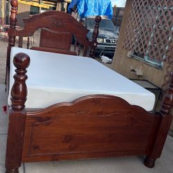 Solid Wood Full Size Bed