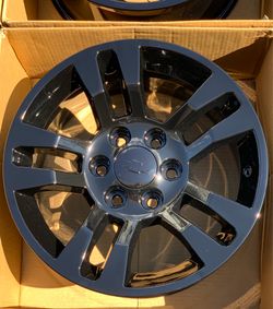 18” Chevy Silverado Tahoe factory wheels rims gloss black new