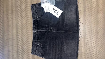 Nordstrom Black denim mini skirt PTCL New