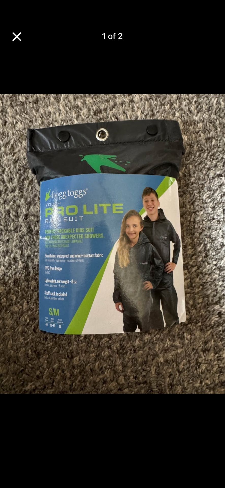 Frog Toggs Youth Pro Lite Rain Suit S/M