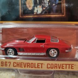GREENLIGHT HOLLYWOOD 17 CHEERS TV SAM 1967 CHEVROLET CORVETTE CHEAP Shipping!