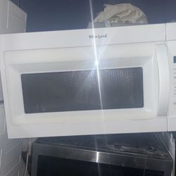 White over the range whirlpool microwave
