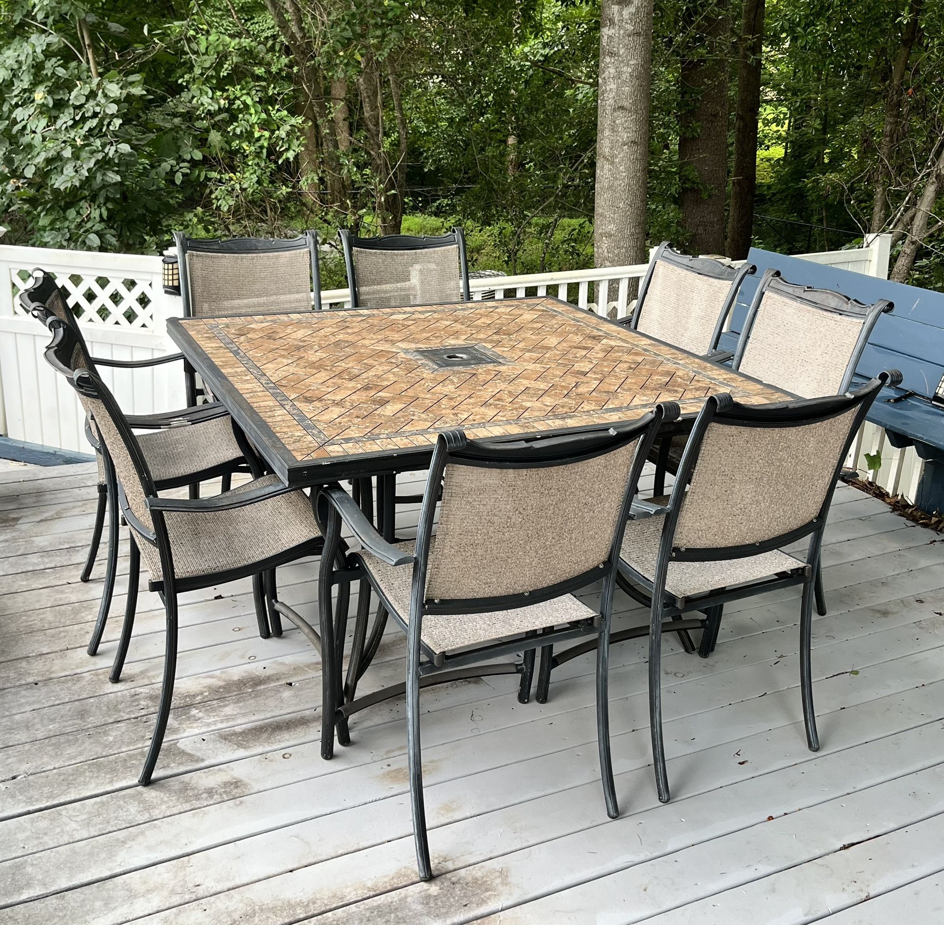 8 Person Outdoor Patio Dinning Set