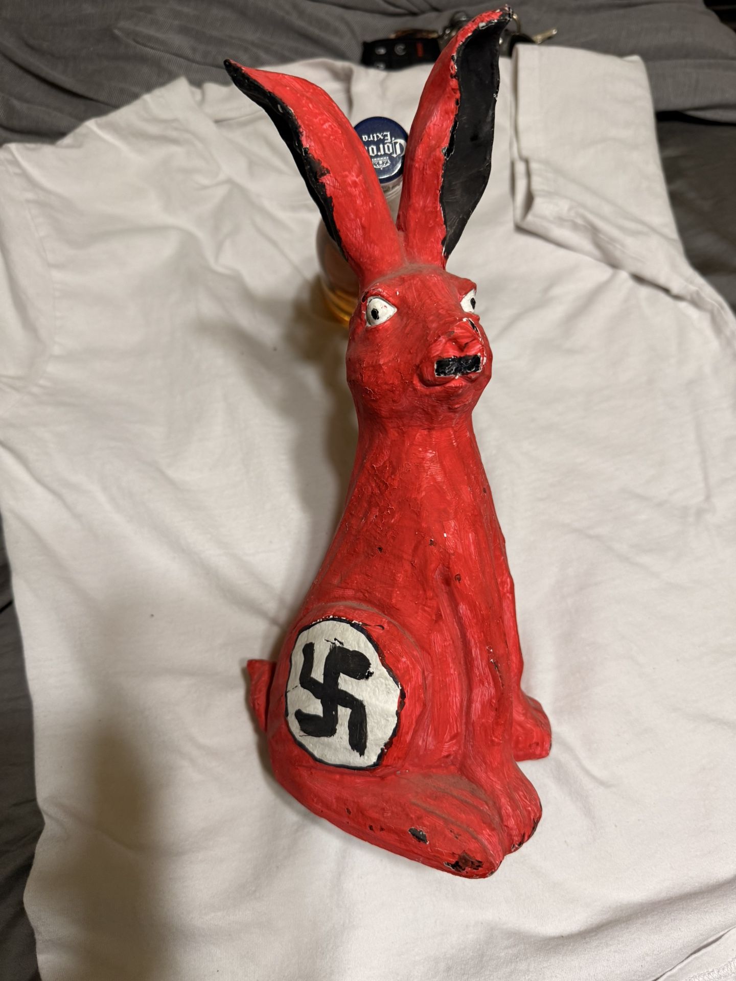 Nazi Rabbit Statue