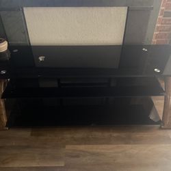 65 In Glass Tv Stand 