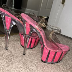 Pink Pleasers Stripper Heels