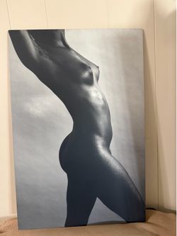Nude gelatin  silver print by Calvin hicks signed