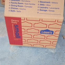 Lot Of 6 Small Heavy Duty Cardboard Moving Boxes  16"X12"X12"