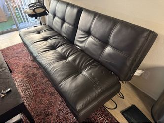 Leather Futon w/ Outlet