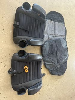 Chicco Backless Booster Seats With LATCH (2) Includes Seat Mats 