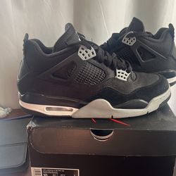 Jordan 4 Black Canvas