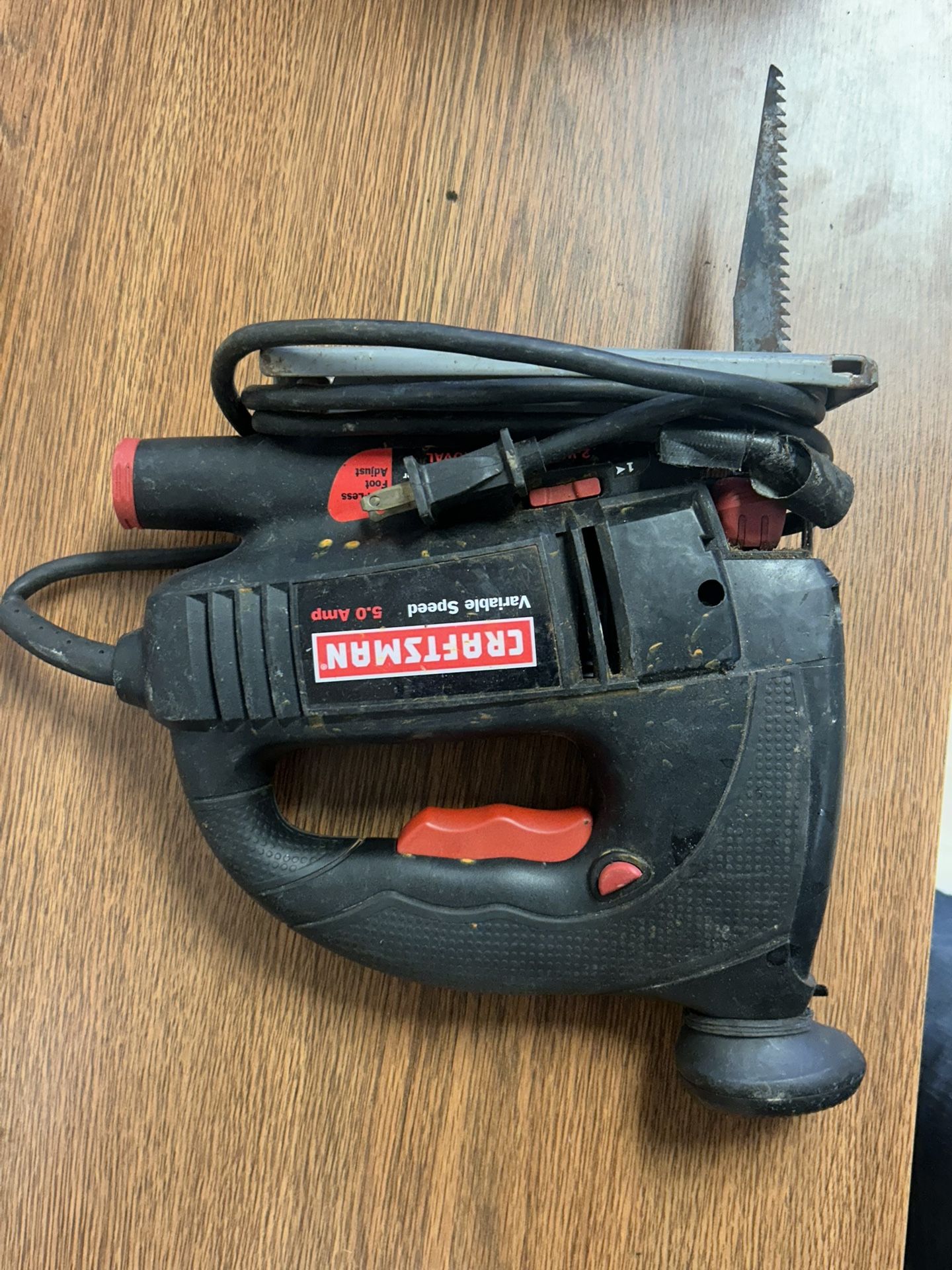 Craftsman Variable Speed Saber Saw (5.0 Amp) - Model (contact info removed)6