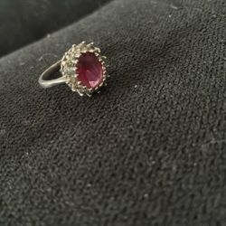 cute , Magenta Colored Ring 