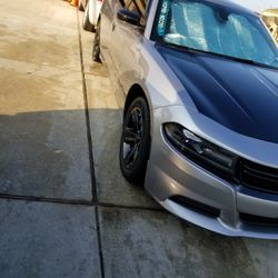 Black Dodge Charger Hood Only
