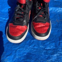 Red Nike size 5