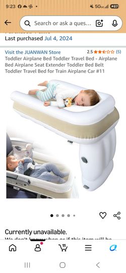 Toddler Airplane travel bed