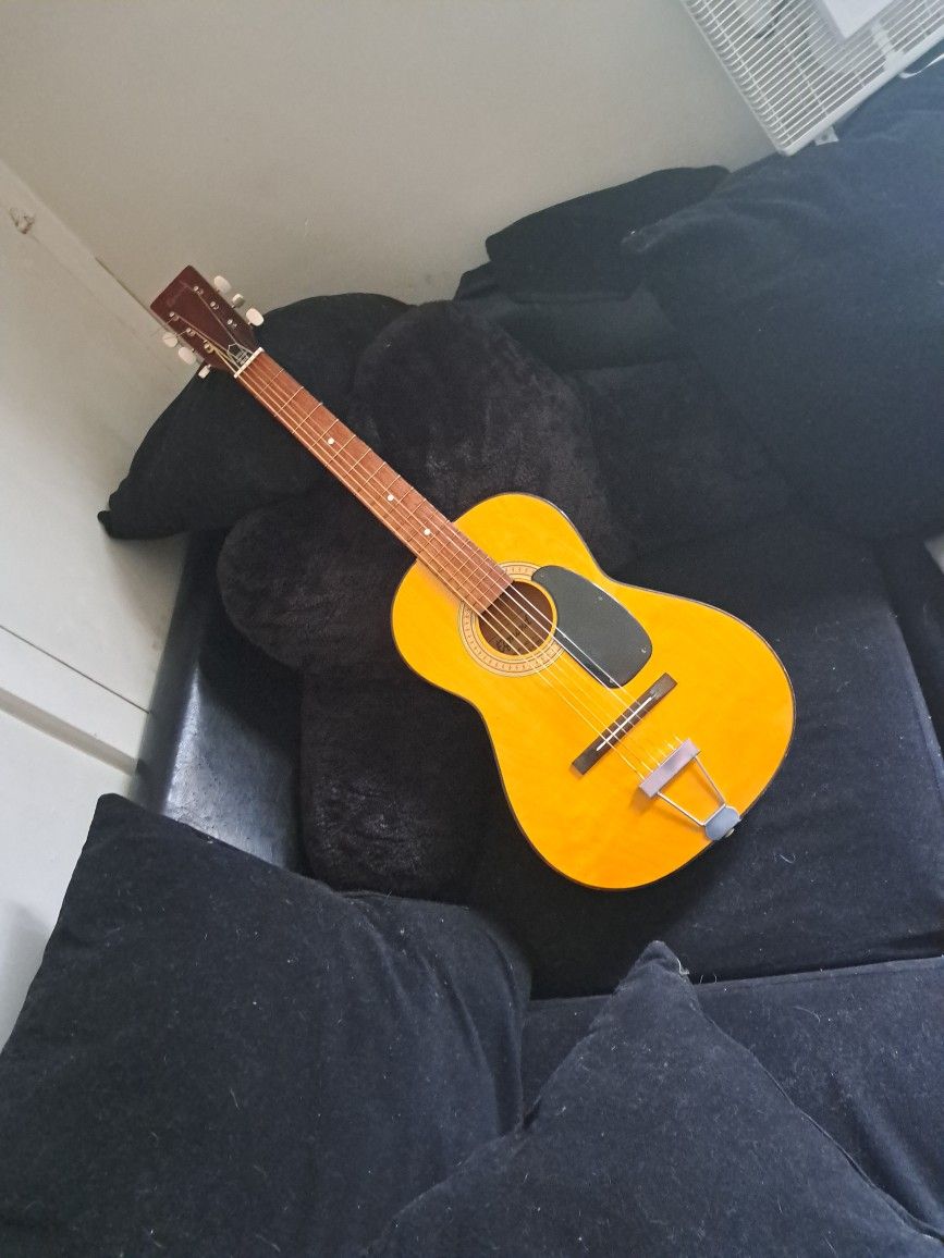 1960s Egmond Parlor Steel String Acoustic Guitar