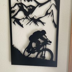 Mountain Biker Wall Art