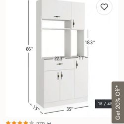 Microwave storage cabinet (large)
