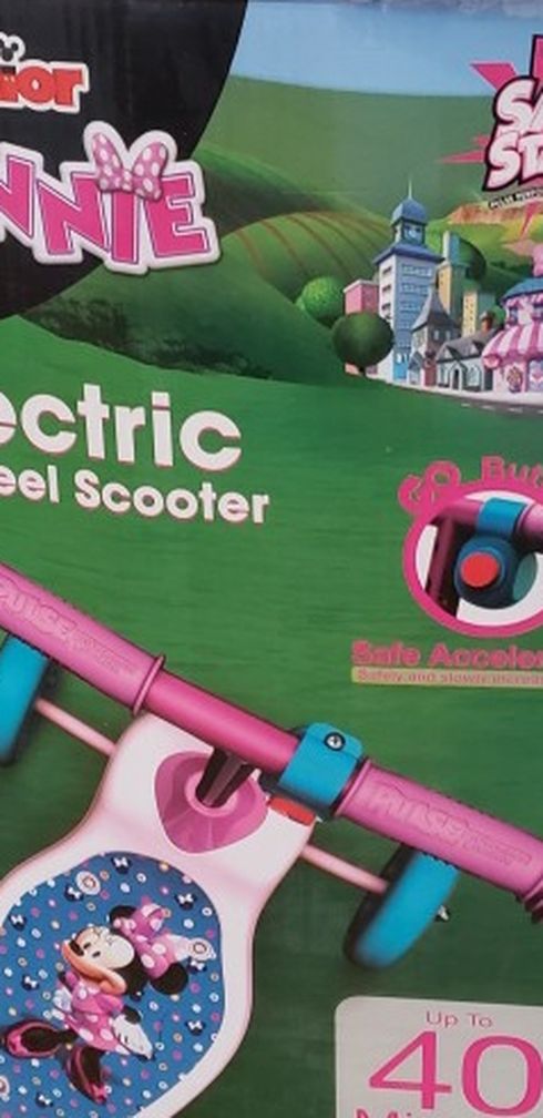 3 Wheels Disney Minnie Mouse Electric Scooter