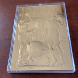 Michael Jordan 23 karat genuine gold Foil trading card