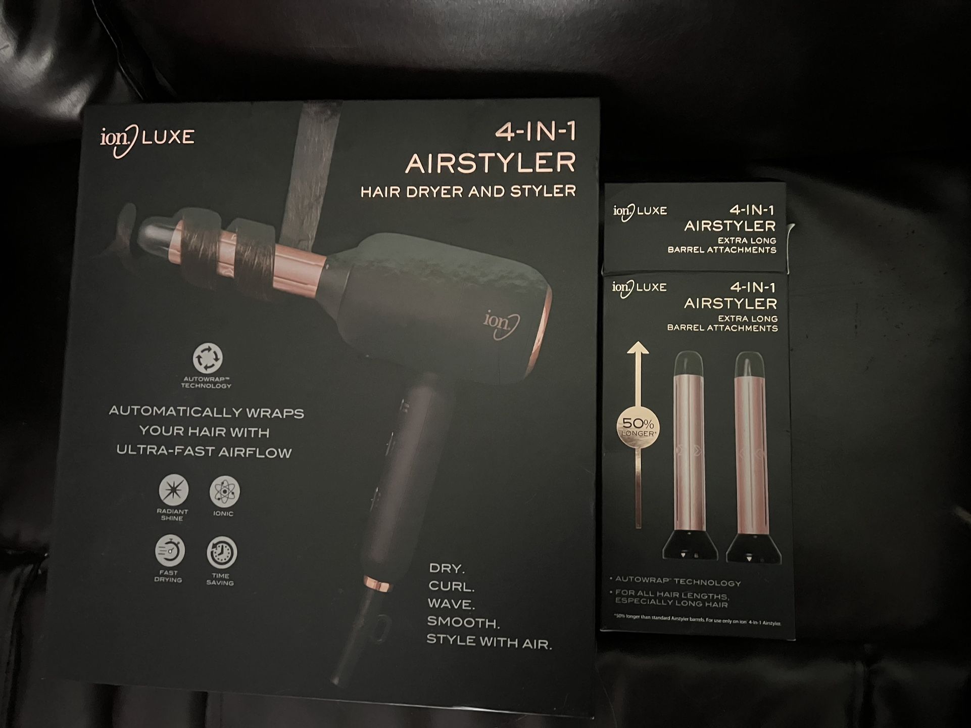 Ion Luxe 4in1 Hair Styler W/ Barrels For Long Hair 