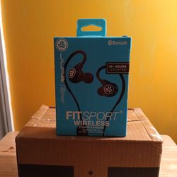 JLab Brand New Fitsport Wireless Fitness Bluetooth Earbuds 10 Hrs Continuous Use Sealed 