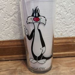 Vintage 1973 Sylvester Pepsi Glass Collection Series Looney Tunes 