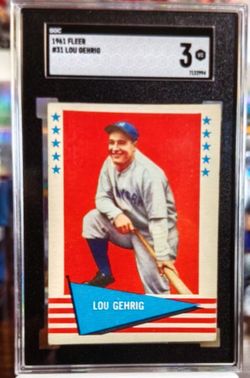 1961 Fleer Lou Gehrig #31 SGC 3 VG