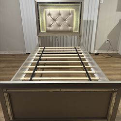 Twin Bed Silver
