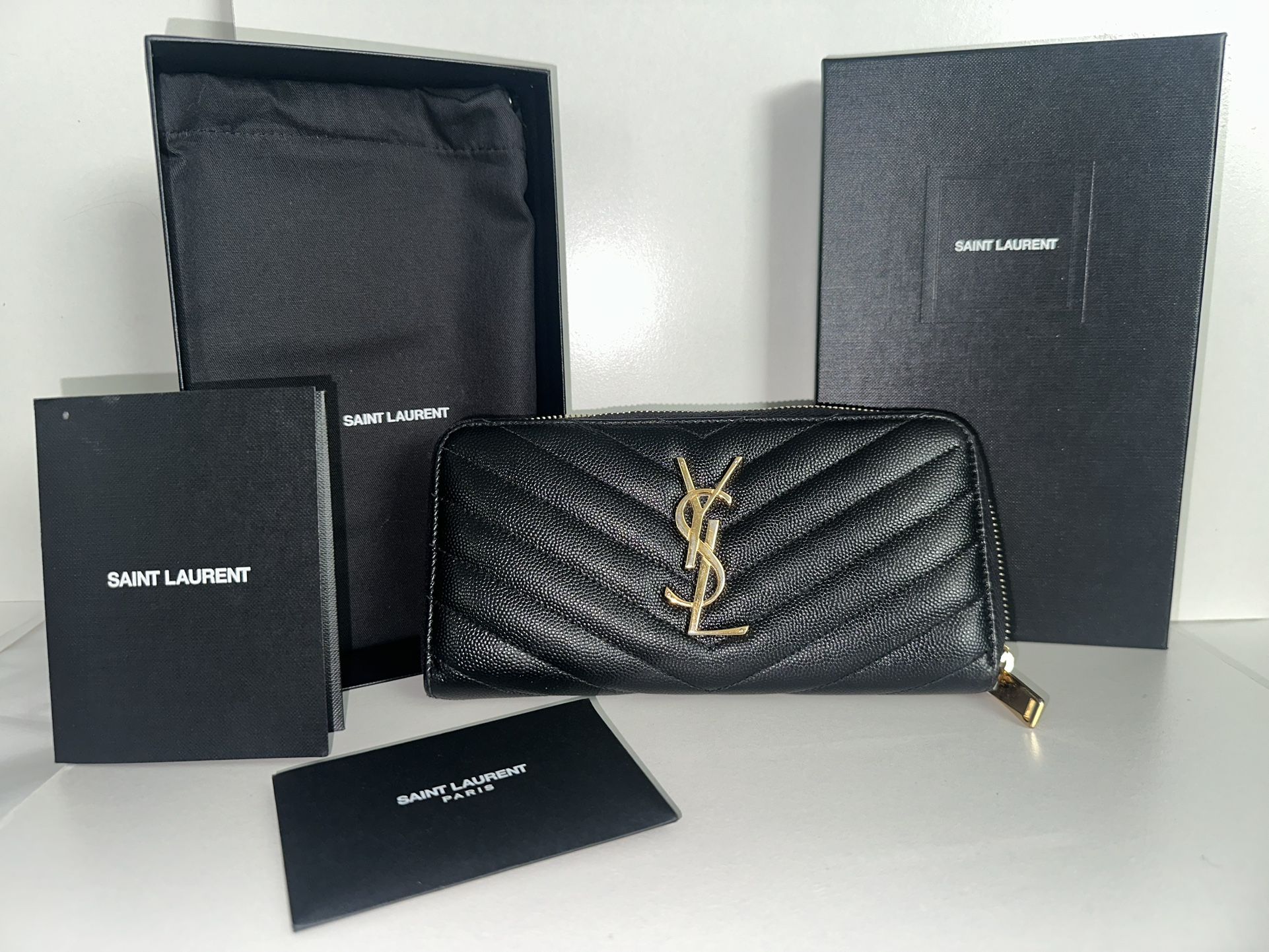 YSL Zip-Around Wallet