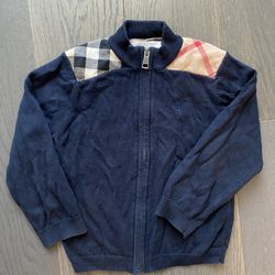 Burberry Toddler Boy Zip Up Sweater 