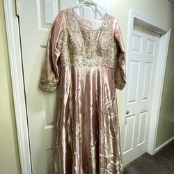Pink Pakistani Formal Dress- Maxi Style M/L